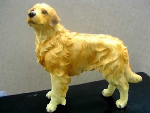 8" Golden Retriever Dog Resin Figurine