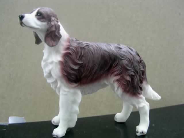 8" English Setter Dog Resin Figurine