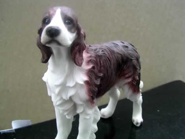 8" English Setter Dog Resin Figurine