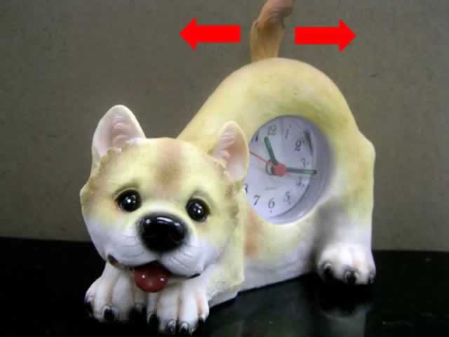 Corgi Vibrate Tail Desktop Clock