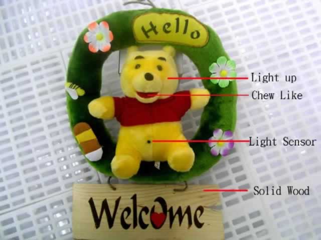 Teddy Bear Light Sensor Chime