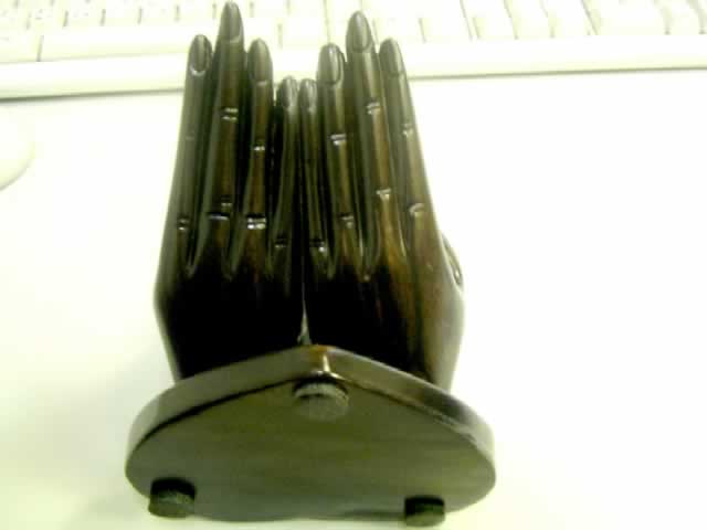 EBONY Female Hand Card Holder