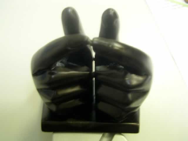 EBONY Male Hand Card Holder