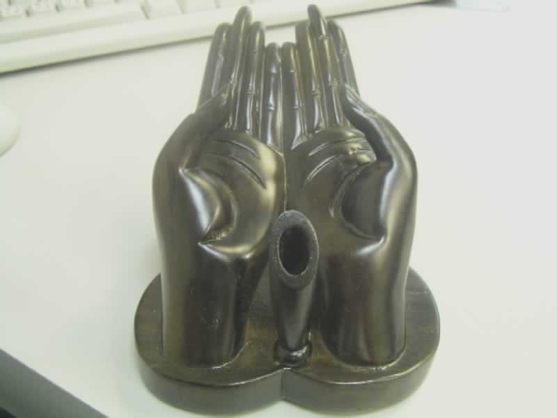 EBONY Female Hand Card & Pen Holder