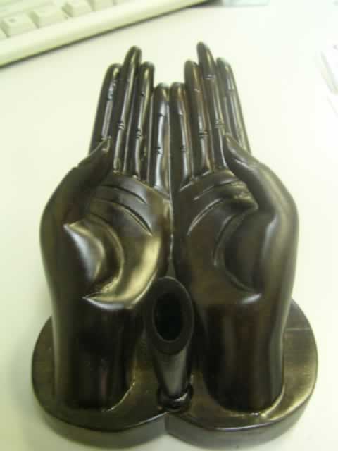 EBONY Female Hand Card & Pen Holder