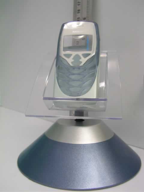 Cyber-look Card Holder & Mobile Stand Silver & Blue